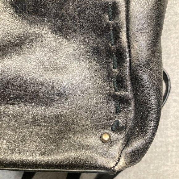 Lodis Kai Backpack Black Leather Tote Purse Smooth Sleek Minimalist Pocket Lined main image 11